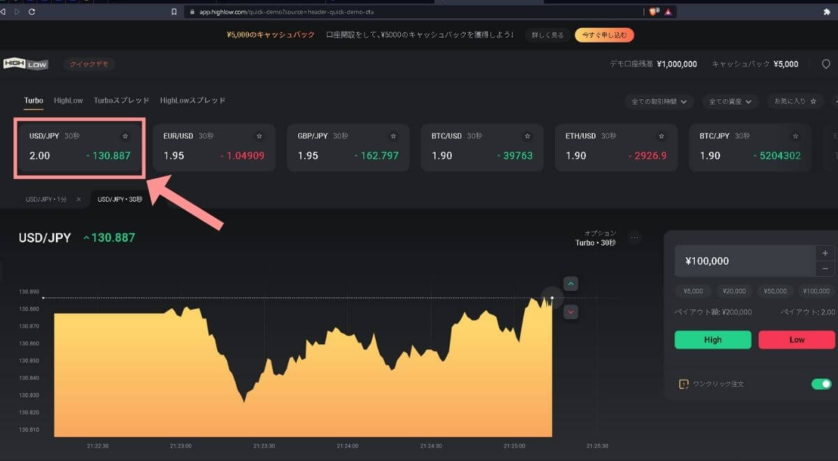 取引時間や通貨を決める